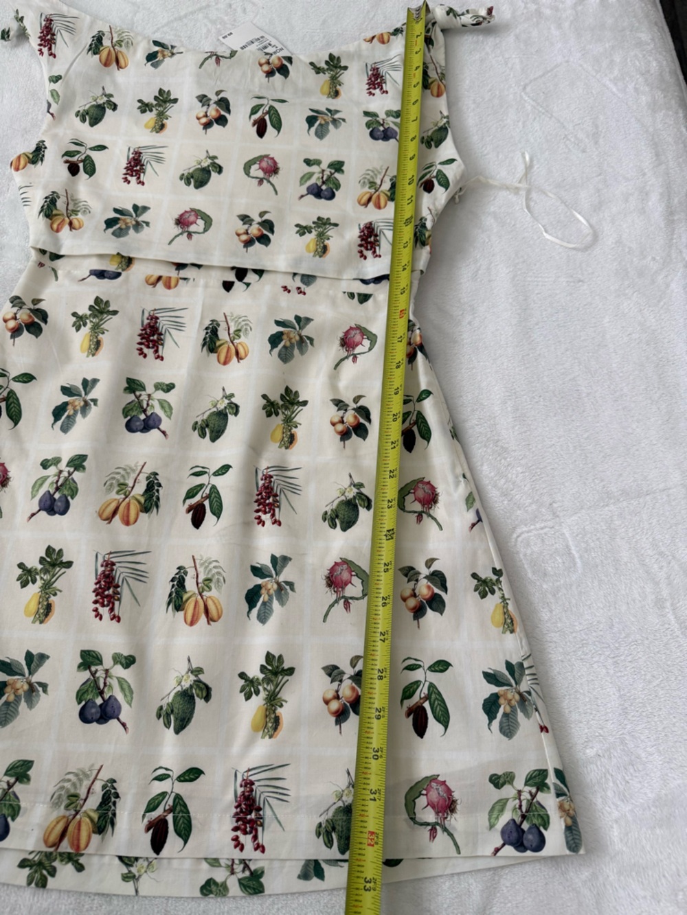 Petal & Pup One Shoulder Floral Mini Dress Cream NWT M Cottagecore Summer - Picture 13 of 14